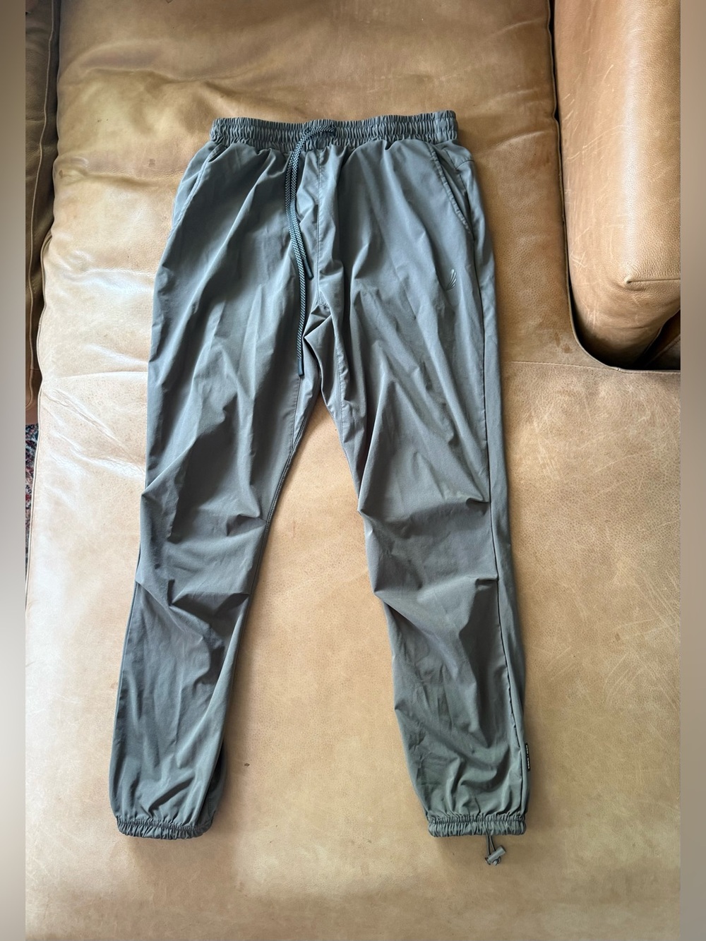 ASRV DSG-0494 Ultralight Track Pants in Gunmetal Men Medium Performance Gym